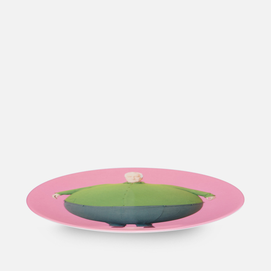 Тарелка Ligne Blanche Erwin Wurm The Artist Who Swallowed The World Pink Medium