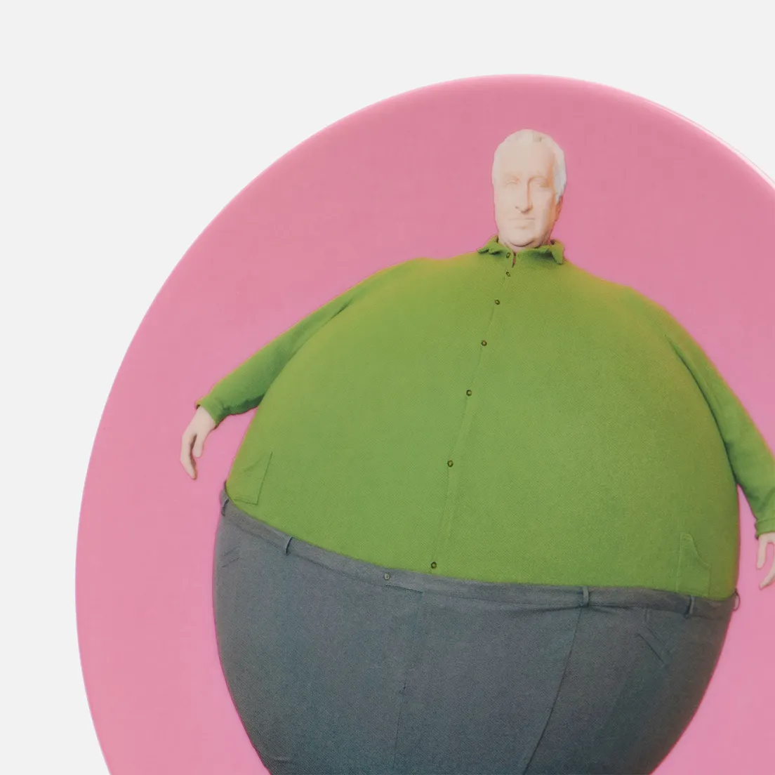 Ligne Blanche Тарелка Erwin Wurm The Artist Who Swallowed The World Pink Medium