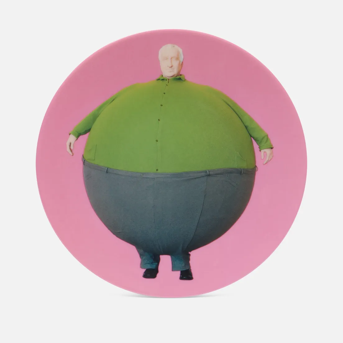 Ligne Blanche Тарелка Erwin Wurm The Artist Who Swallowed The World Pink Large
