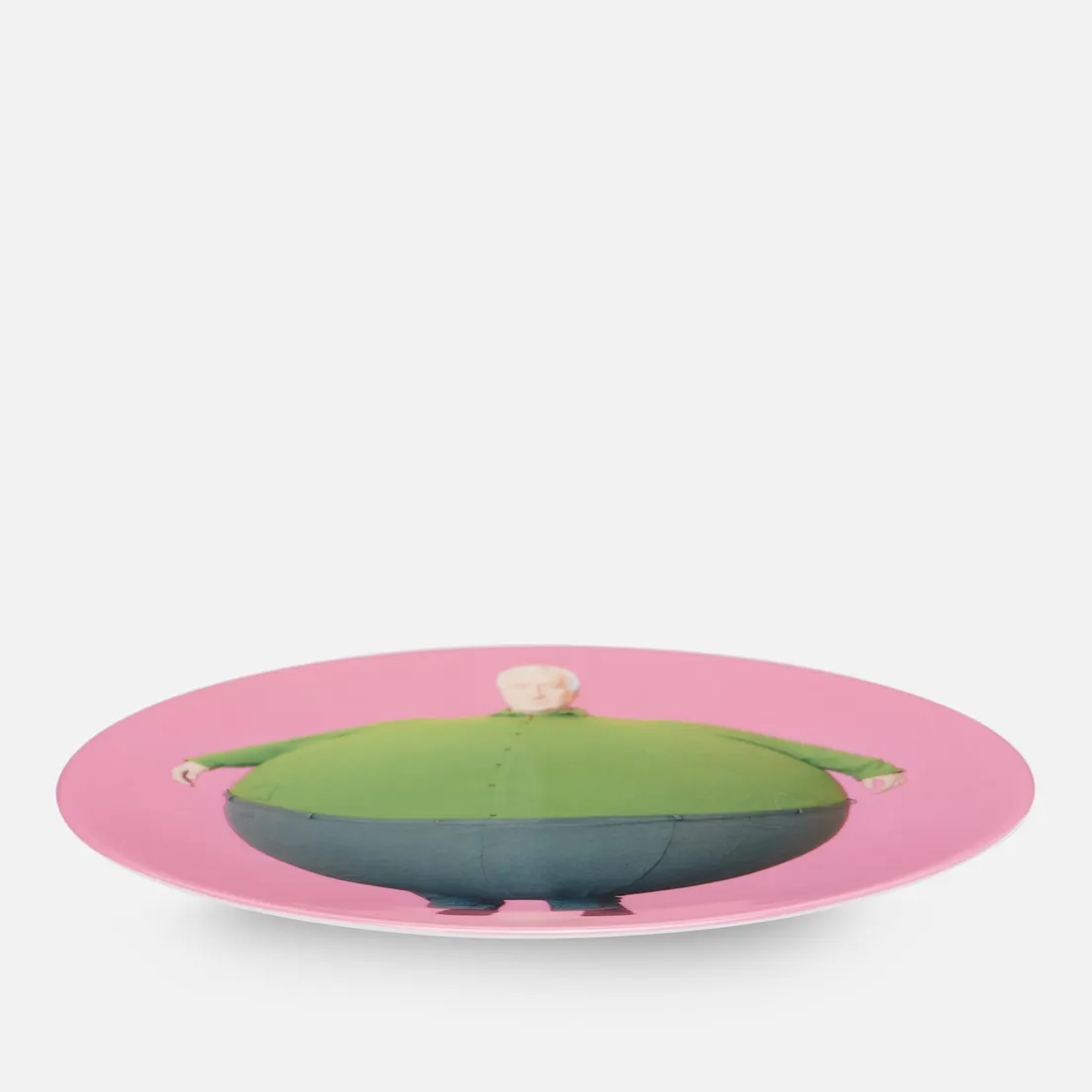 Ligne Blanche Тарелка Erwin Wurm The Artist Who Swallowed The World Pink Large