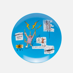 Ligne Blanche Тарелка Jean-Michel Basquiat Venta Blue Medium