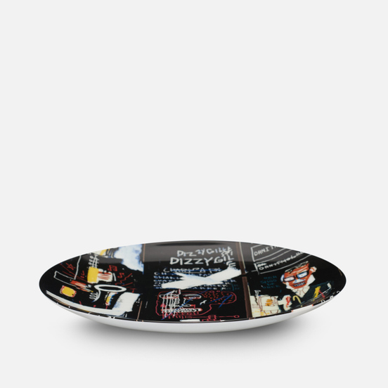 Тарелка Ligne Blanche Jean-Michel Basquiat Horn Players Black Medium