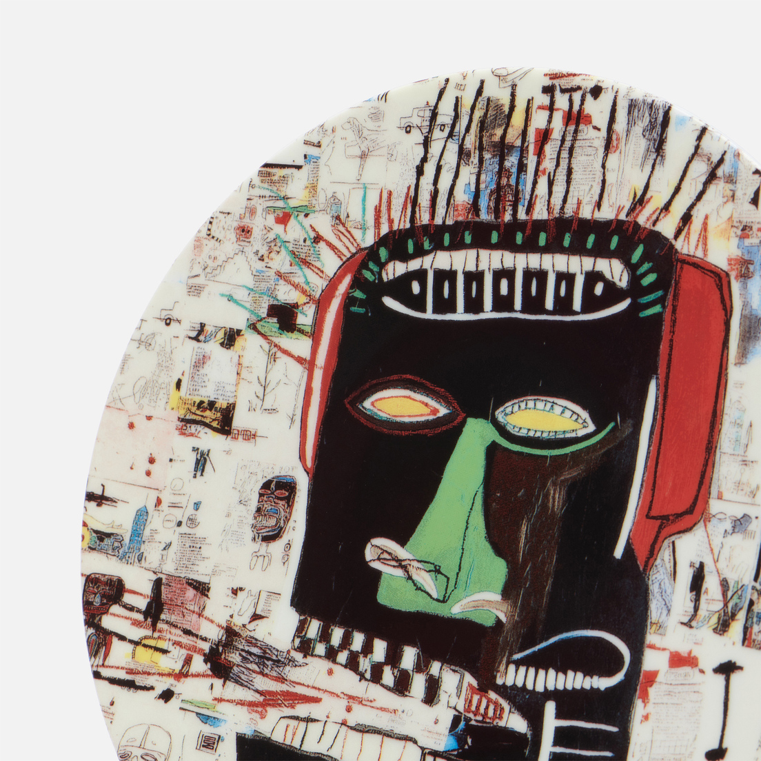 Ligne Blanche Тарелка Jean-Michel Basquiat Glenn White Medium