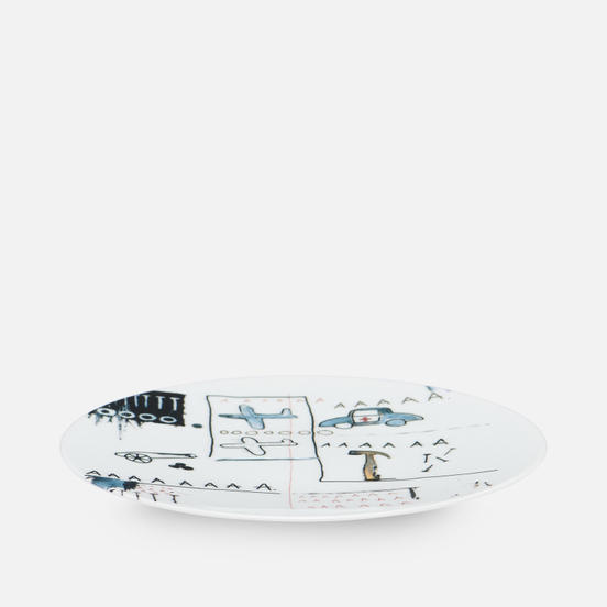 Тарелка Ligne Blanche Jean-Michel Basquiat AAA White Medium