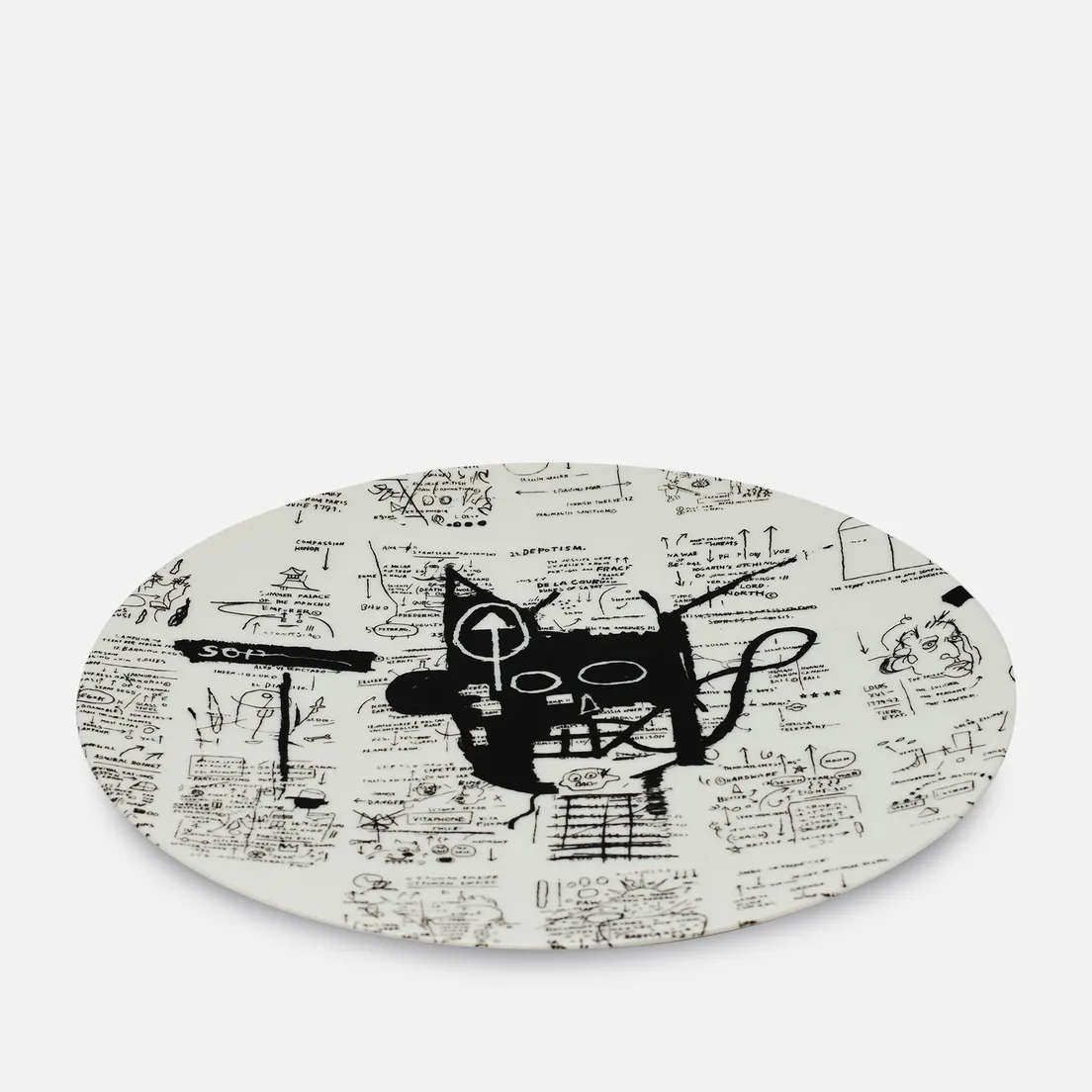 Ligne Blanche Тарелка Jean-Michel Basquiat Return Of The Central Figure Large