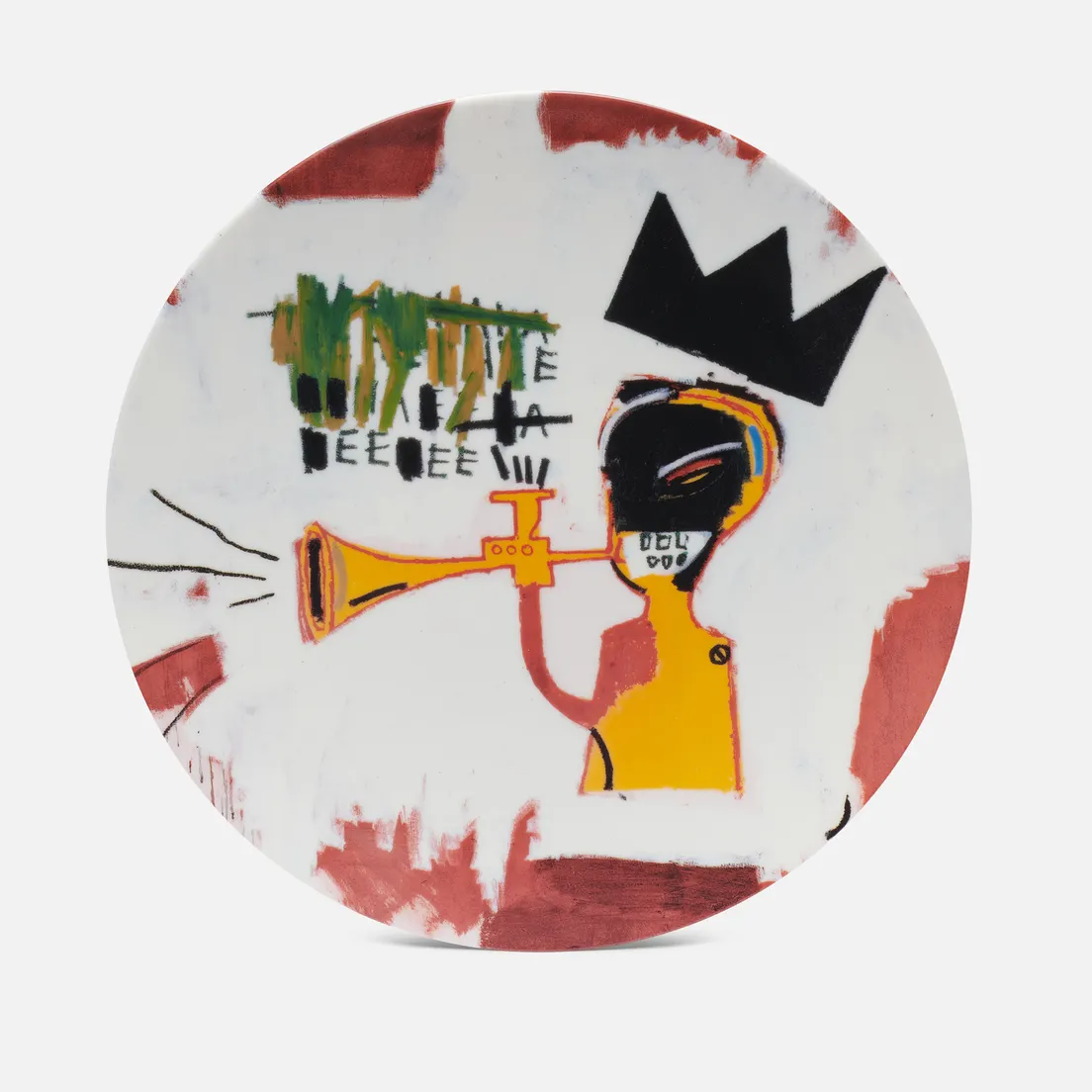 Ligne Blanche Тарелка Jean-Michel Basquiat Trumpet Large