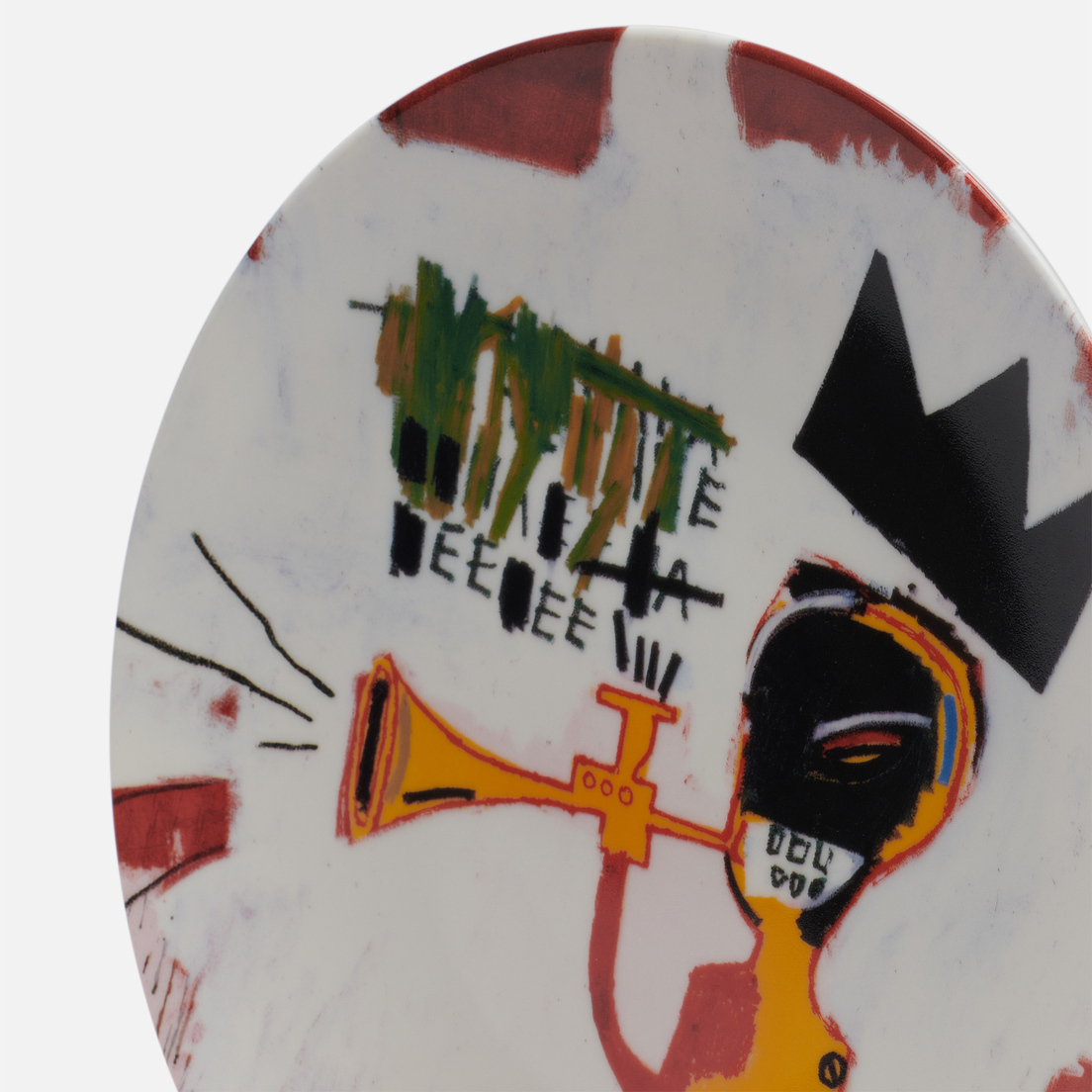 Ligne Blanche Тарелка Jean-Michel Basquiat Trumpet Large