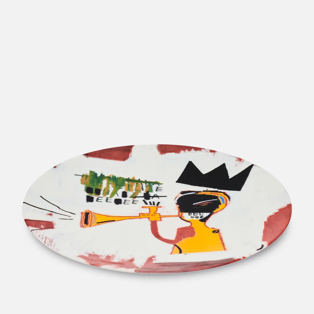 Ligne Blanche Тарелка Jean-Michel Basquiat Trumpet Large