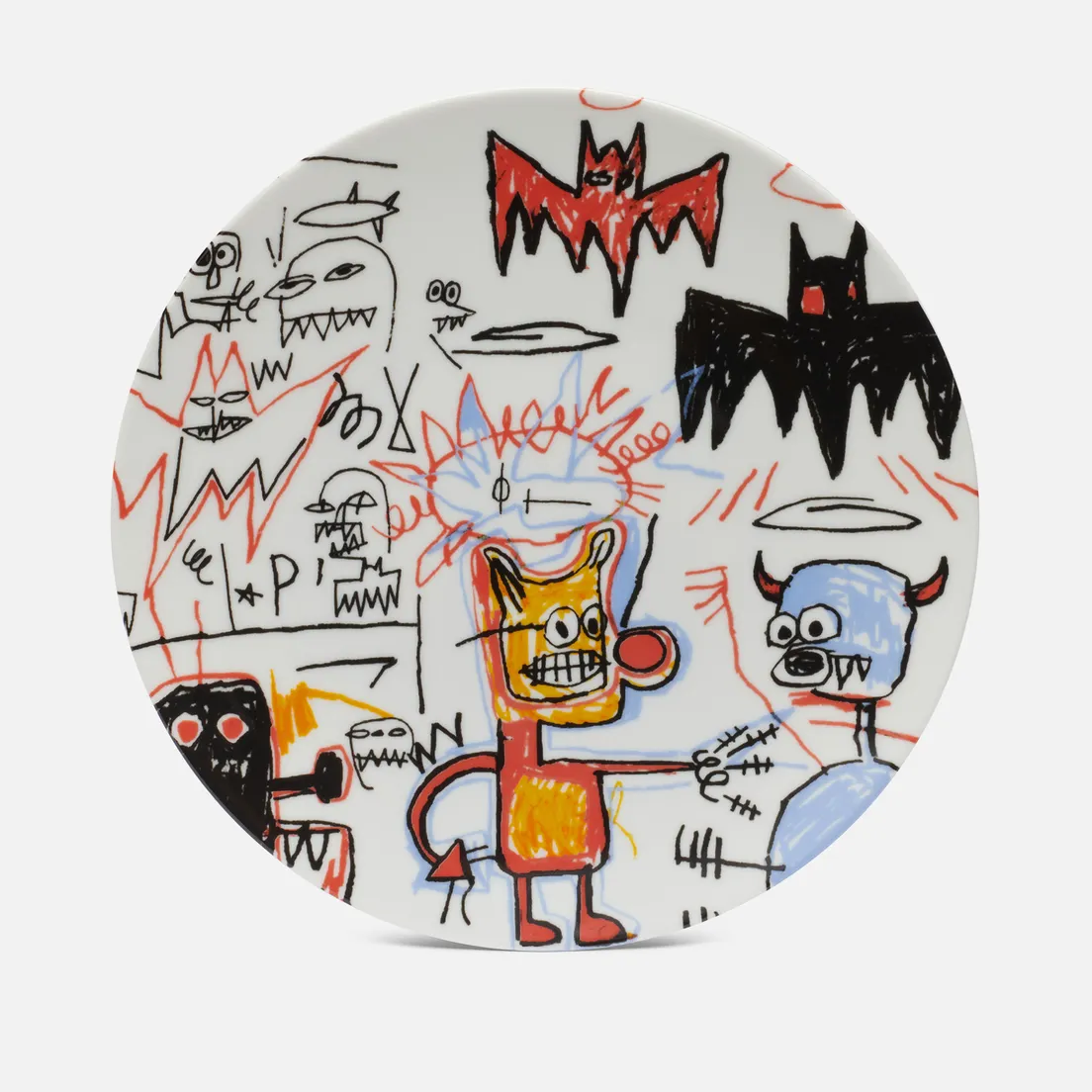 Ligne Blanche Тарелка Jean-Michel Basquiat Batman Large