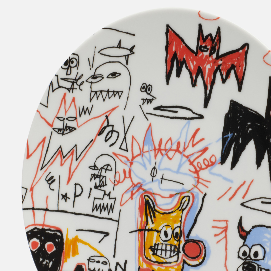 Ligne Blanche Тарелка Jean-Michel Basquiat Batman Large