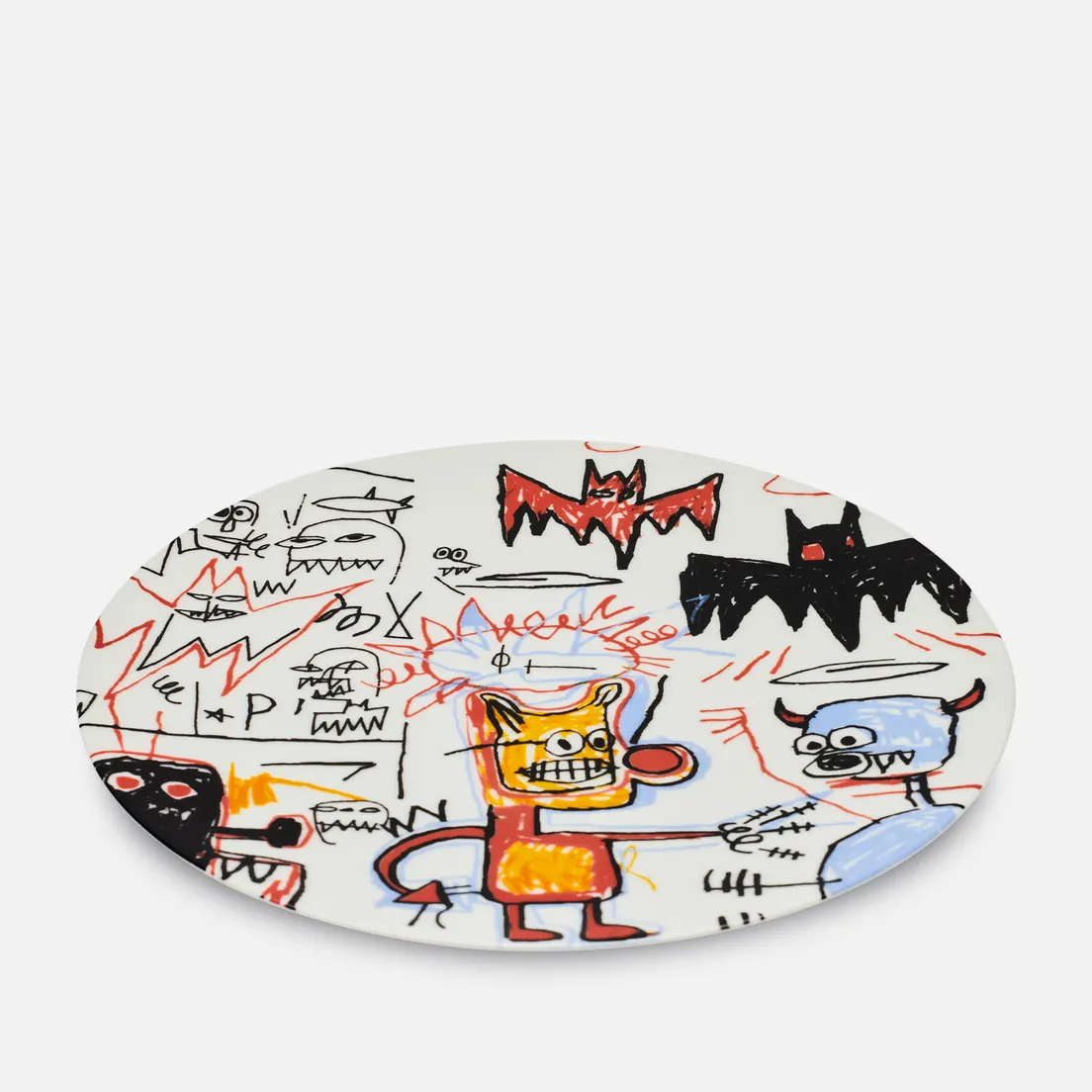 Ligne Blanche Тарелка Jean-Michel Basquiat Batman Large