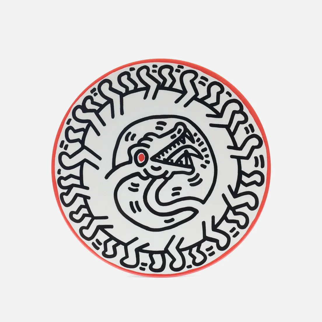 Ligne Blanche Тарелка Keith Haring Serpent Medium