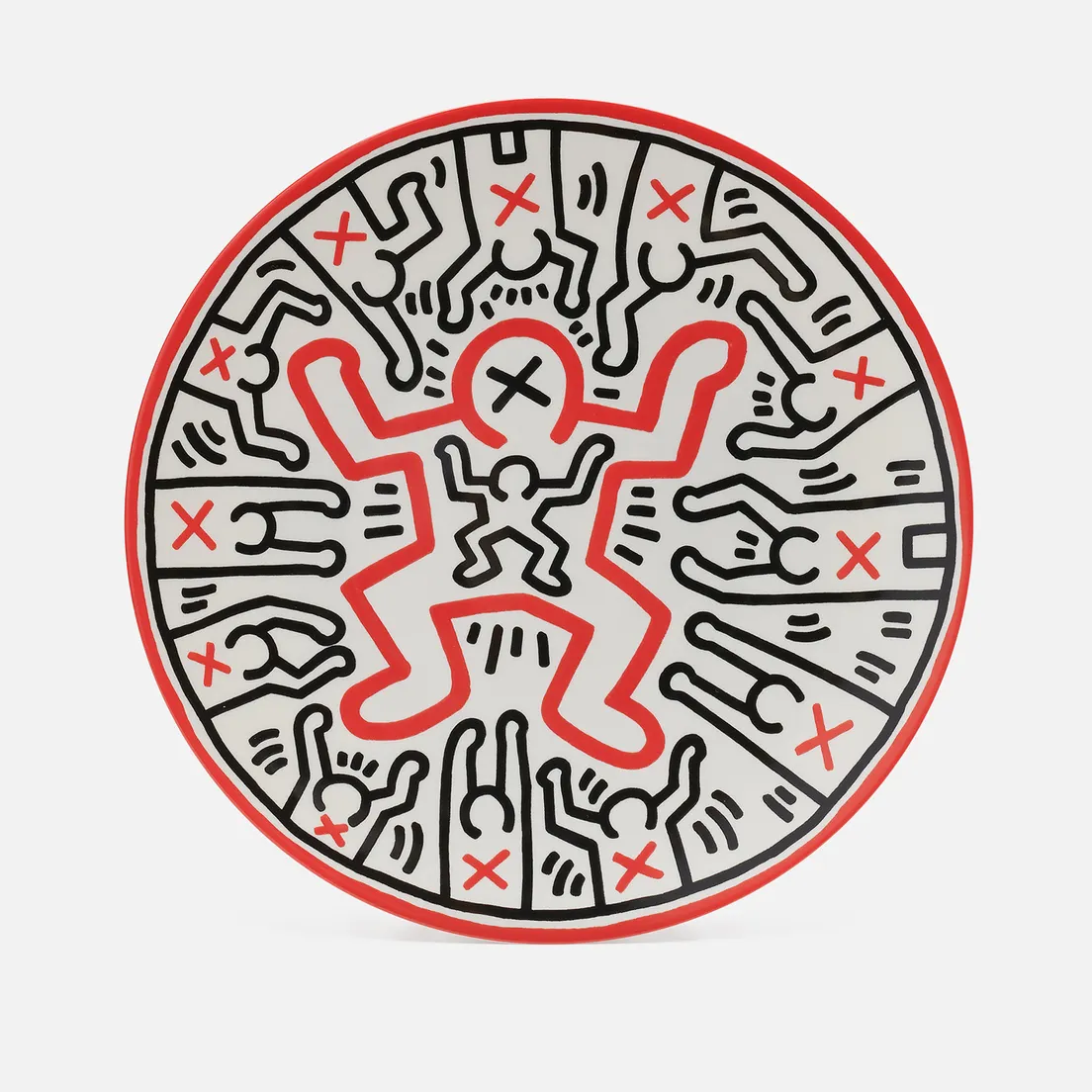 Ligne Blanche Тарелка Keith Haring Child Large
