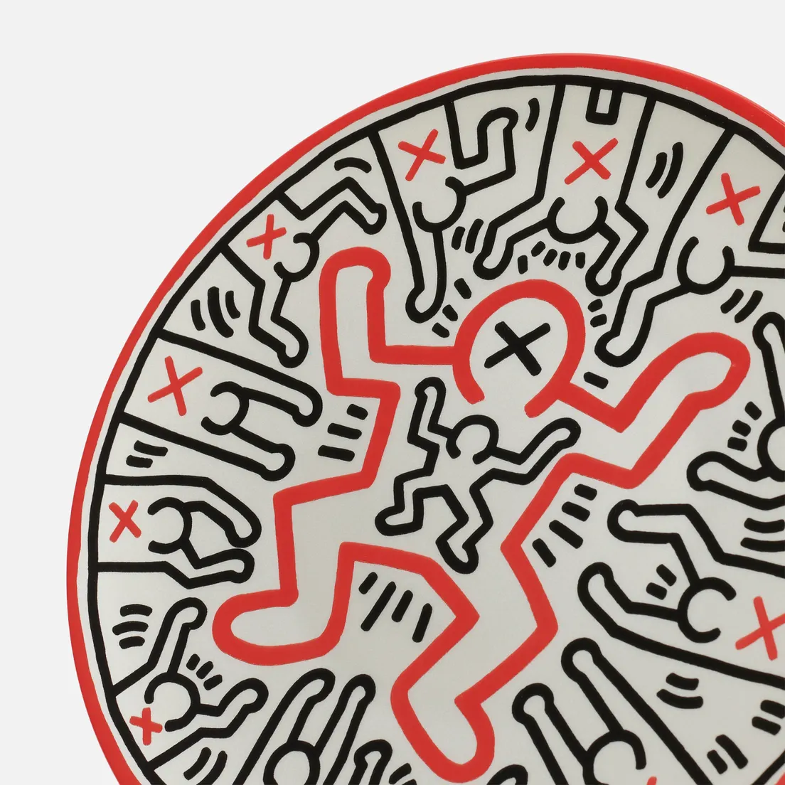 Ligne Blanche Тарелка Keith Haring Child Large