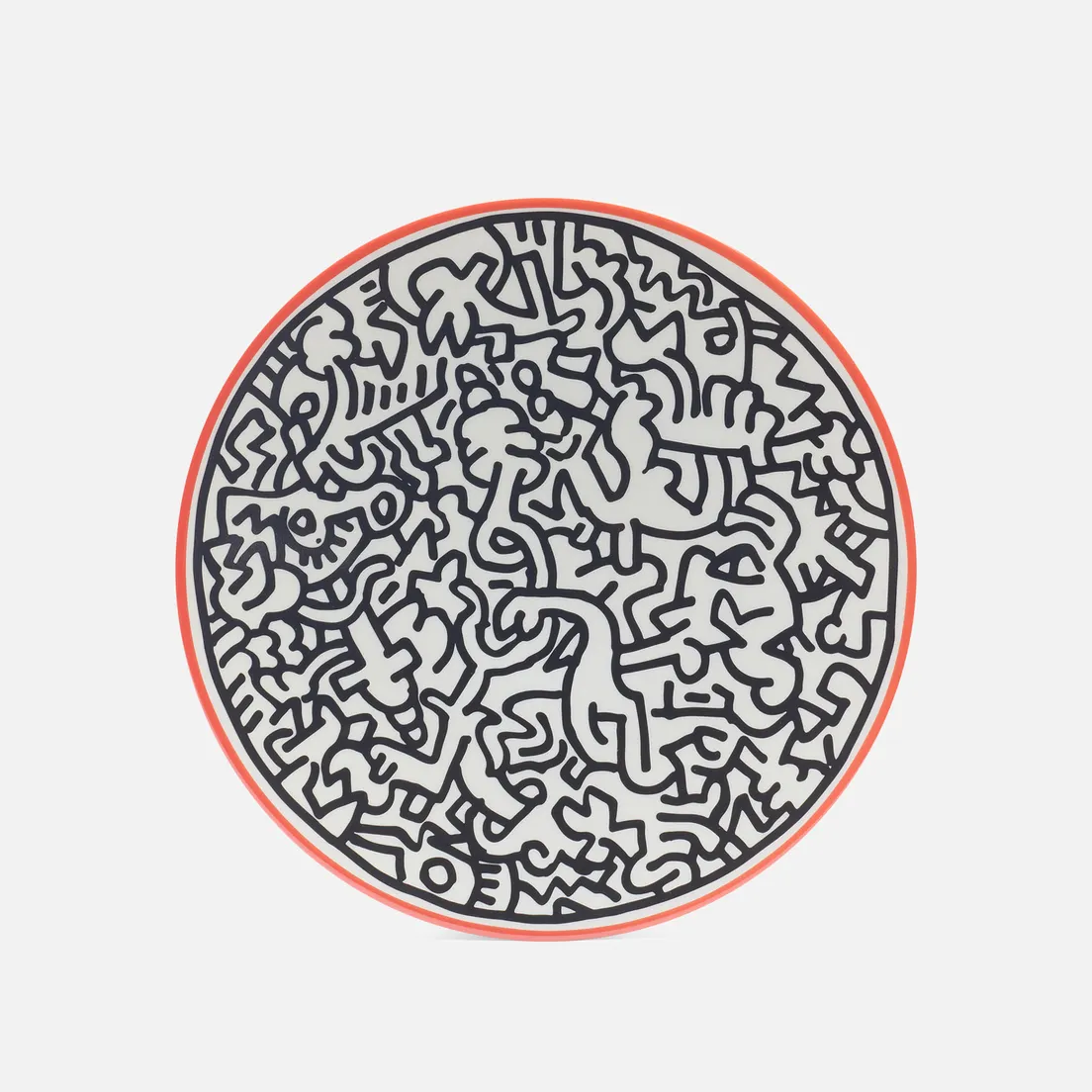 Ligne Blanche Тарелка Keith Haring Pattern Medium