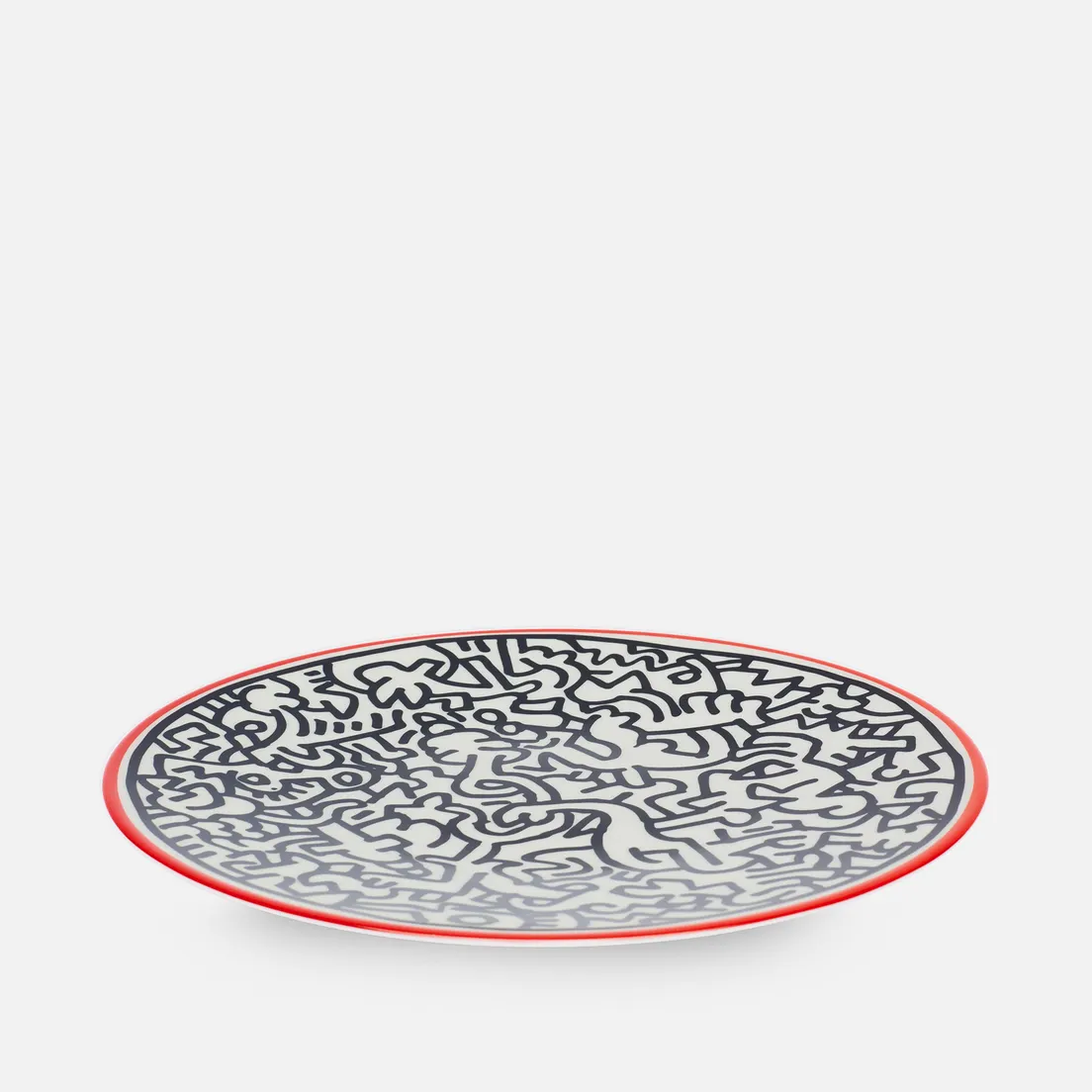 Ligne Blanche Тарелка Keith Haring Pattern Medium
