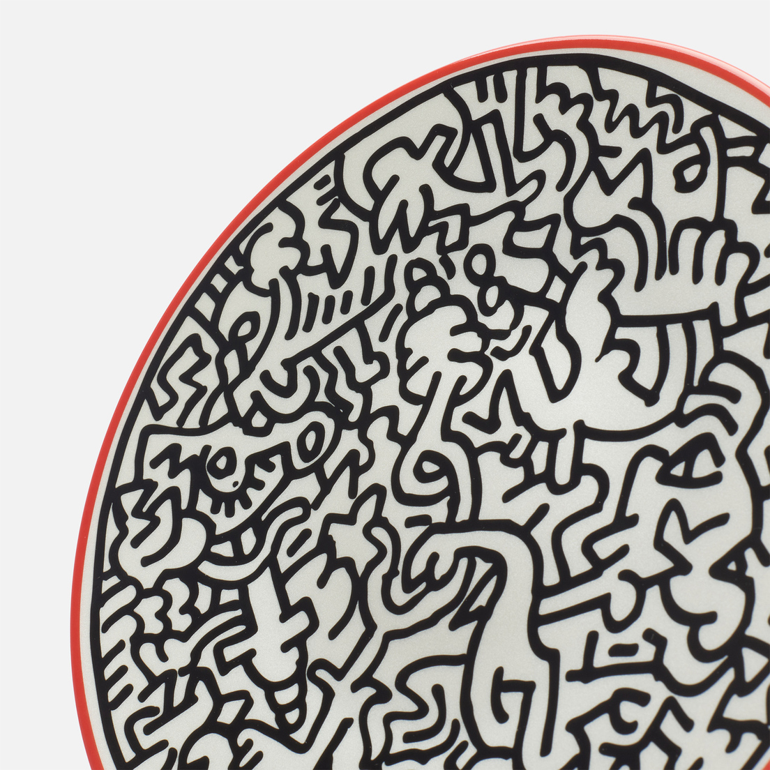Ligne Blanche Тарелка Keith Haring Pattern Medium