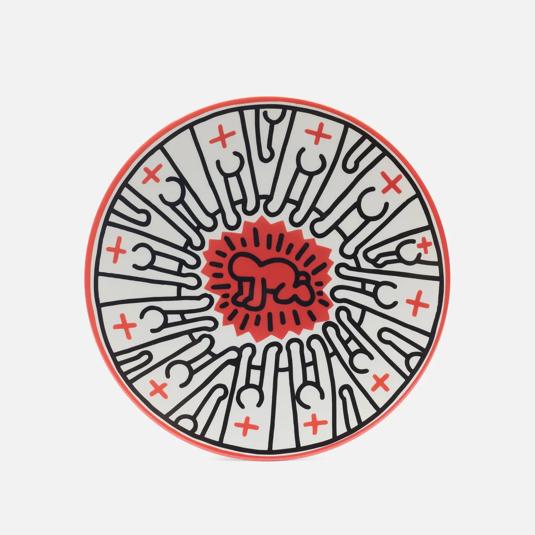 Ligne Blanche Тарелка Keith Haring Radiant Baby Medium