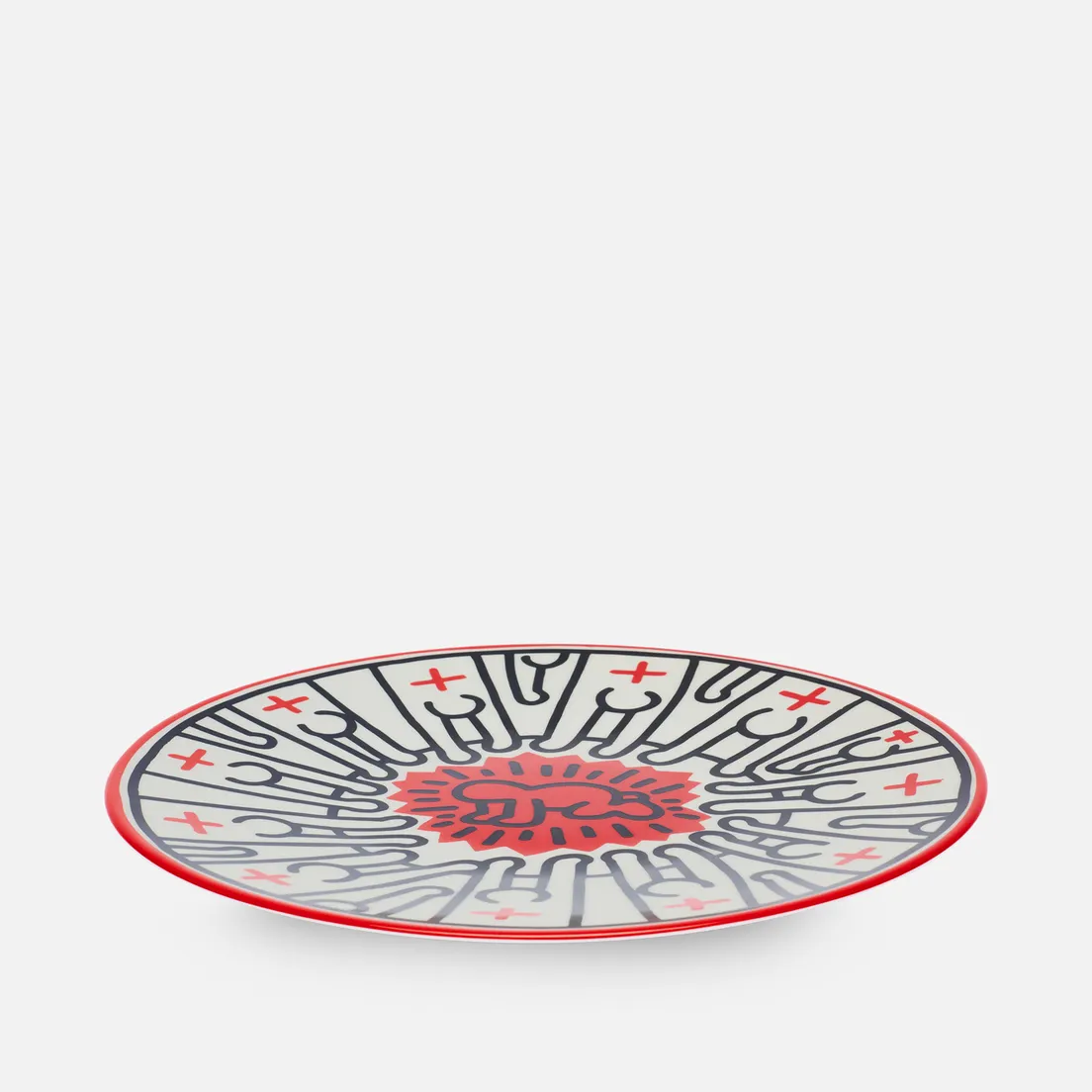 Ligne Blanche Тарелка Keith Haring Radiant Baby Medium