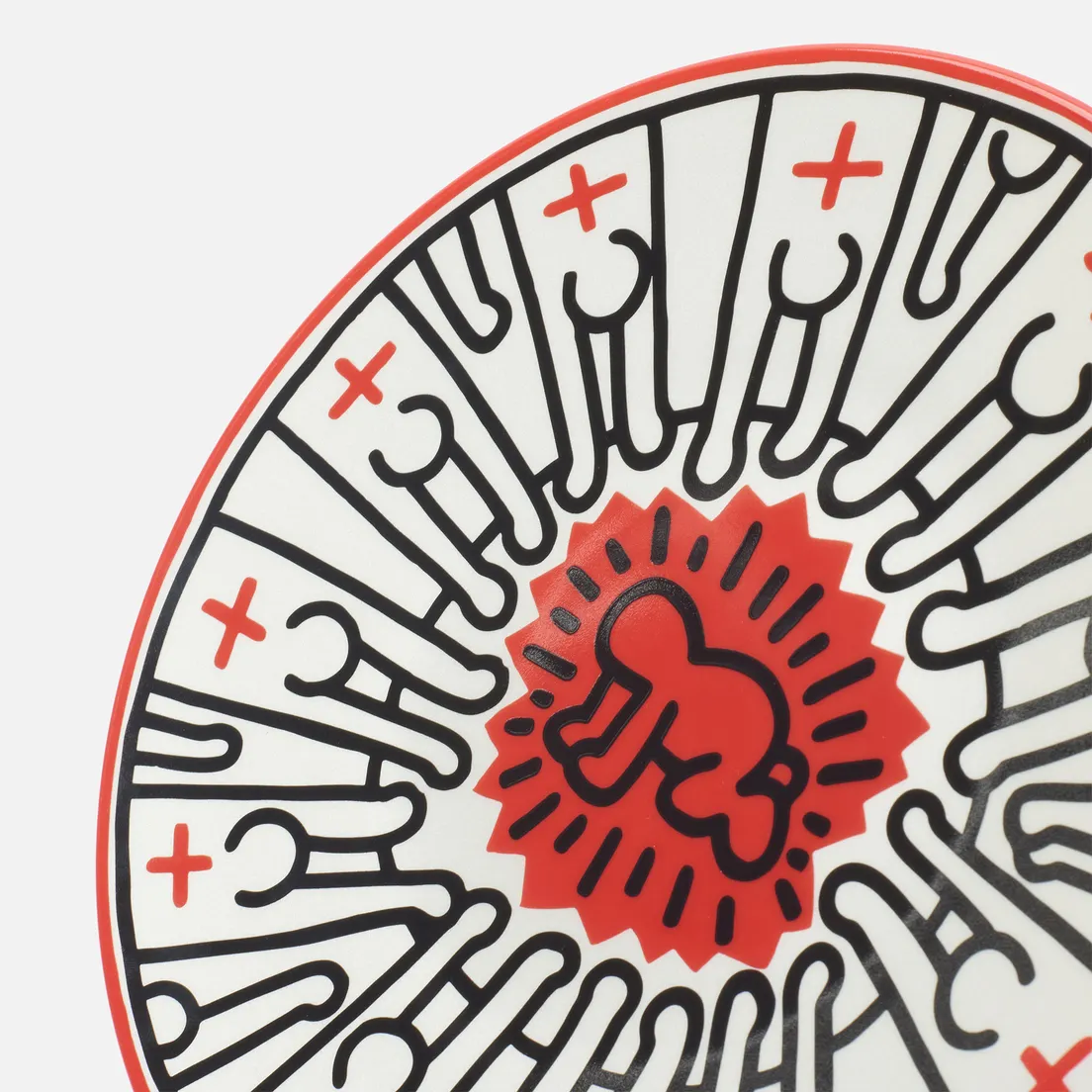 Ligne Blanche Тарелка Keith Haring Radiant Baby Medium