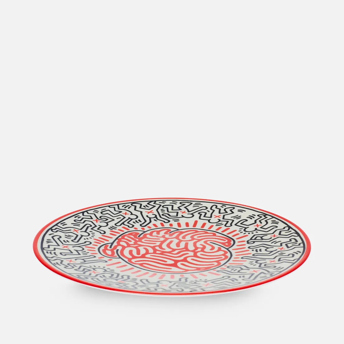 Ligne Blanche Тарелка Keith Haring Brain Medium