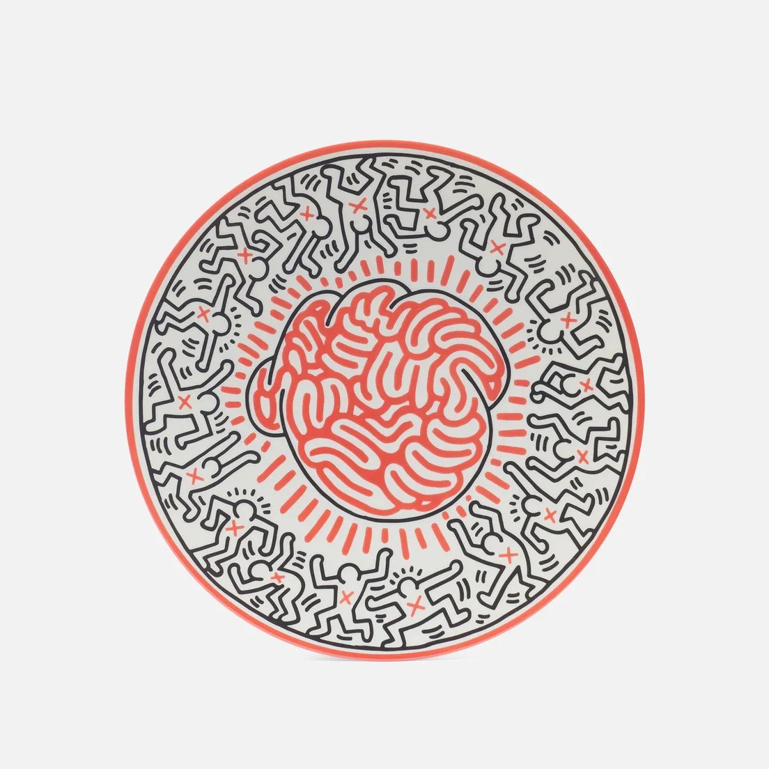 Ligne Blanche Тарелка Keith Haring Brain Medium