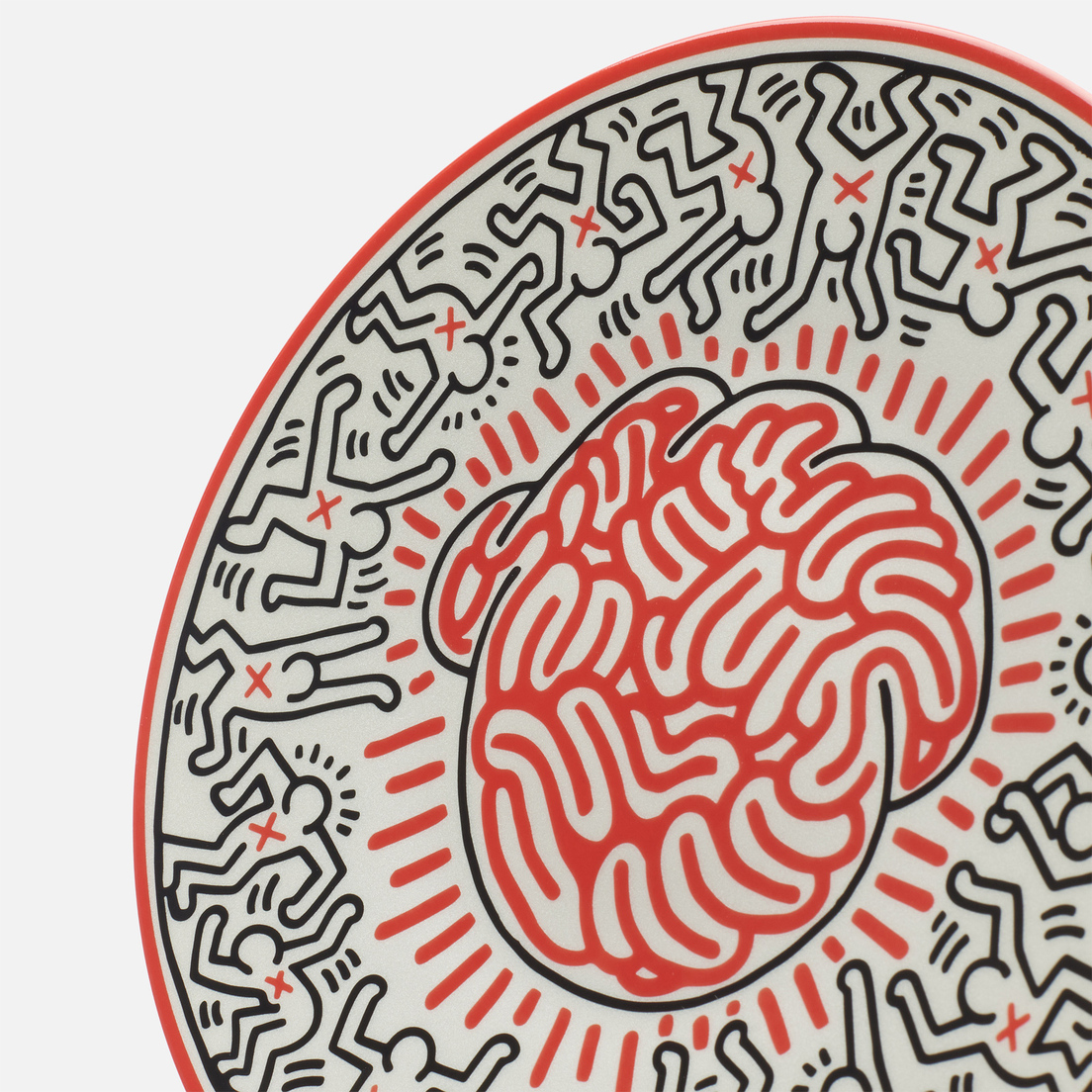 Ligne Blanche Тарелка Keith Haring Brain Medium