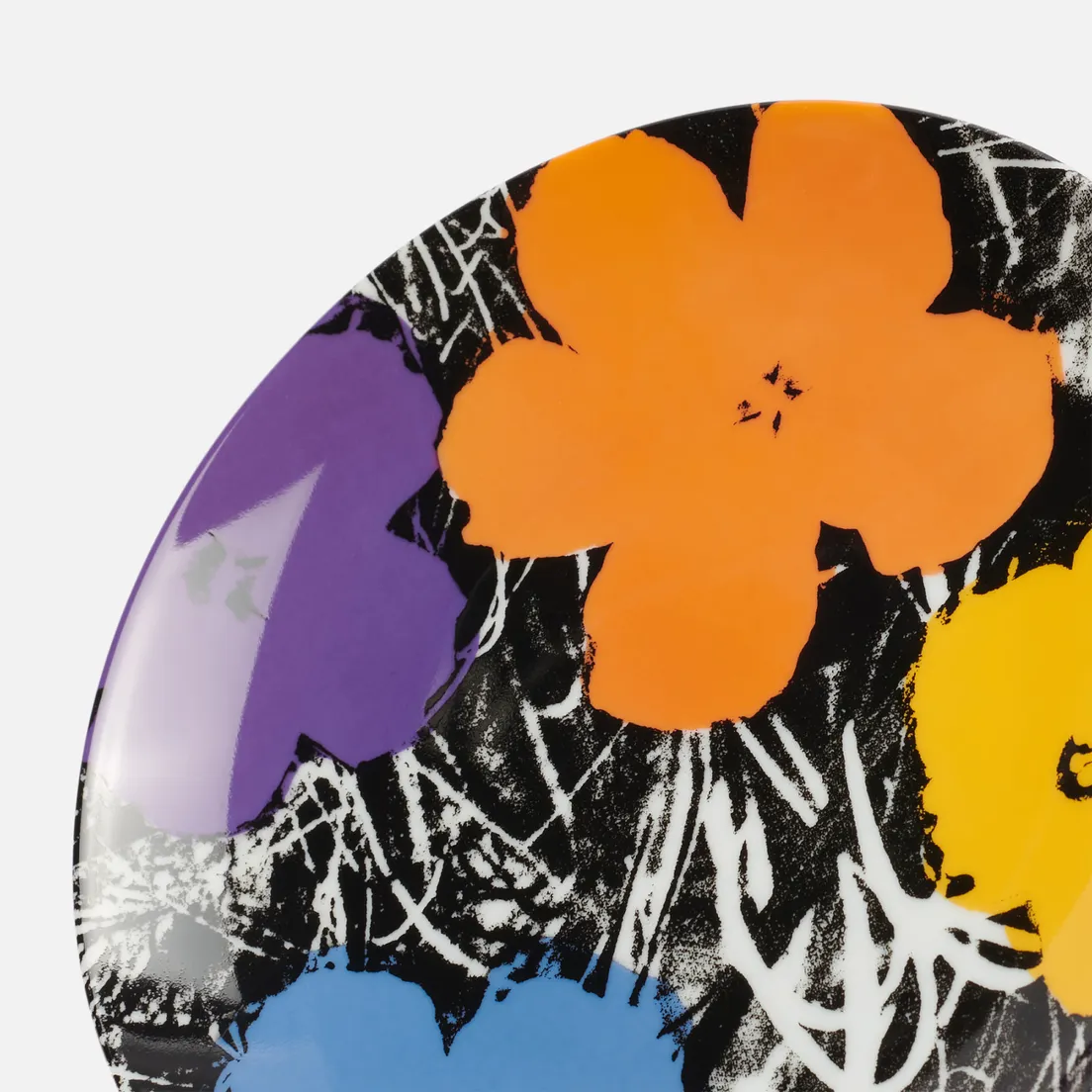 Ligne Blanche Тарелка Andy Warhol Flower Purple Medium
