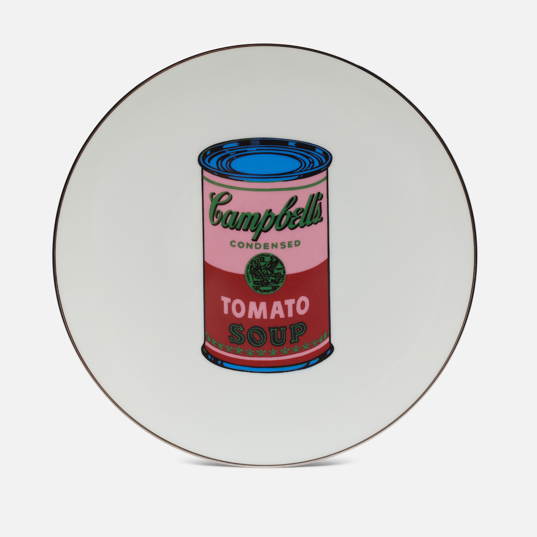 Ligne Blanche Тарелка Andy Warhol Campbell Red/Pink Large