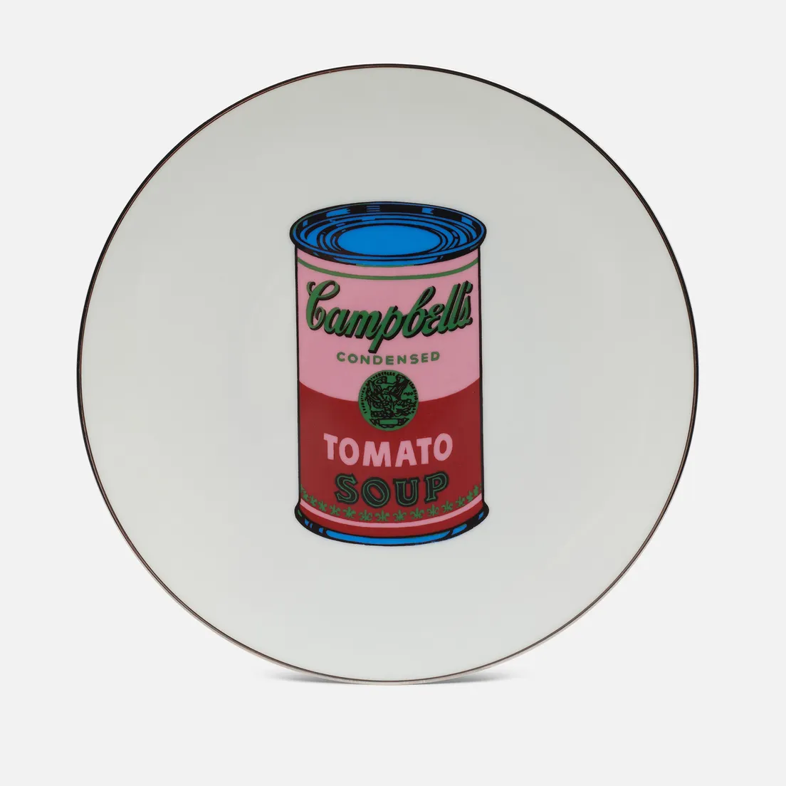 Ligne Blanche Тарелка Andy Warhol Campbell Red/Pink Large
