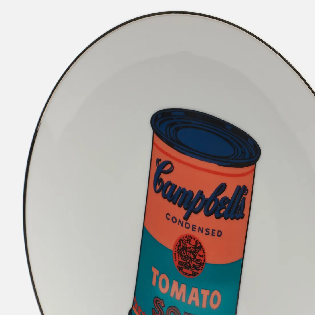 Ligne Blanche Тарелка Andy Warhol Campbell Orange/Blue Large