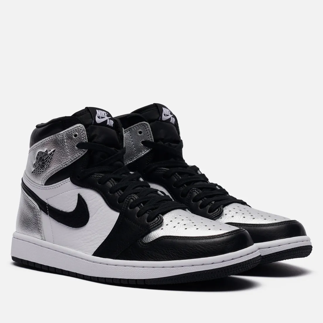 Jordan Мужские кроссовки Wmns Air Jordan 1 Retro High OG Silver Toe