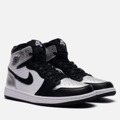 nike air jordan 1 retro high silver toe