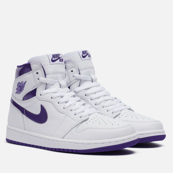 Мужские кроссовки Jordan Wmns Air Jordan 1 Retro High OG White/Court Purple