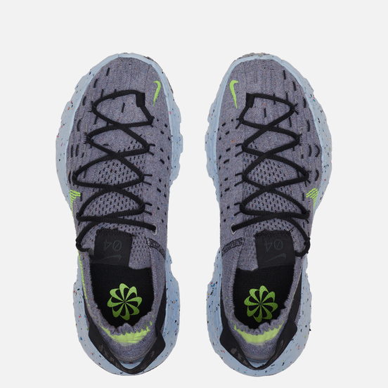 Женские кроссовки Nike Wmns Space Hippie 04 Grey/Volt/Black/Dark Smoke Grey