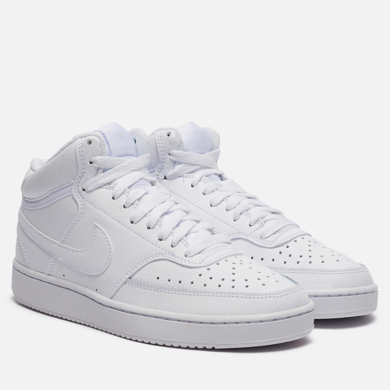 Женские кроссовки Nike Wmns Nike Court Vision Mid White/White/White