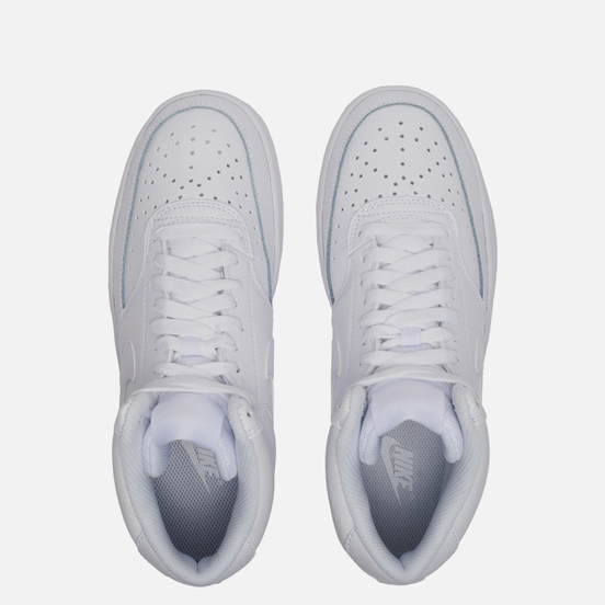 Женские кроссовки Nike Wmns Nike Court Vision Mid White/White/White