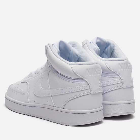 Женские кроссовки Nike Wmns Nike Court Vision Mid White/White/White