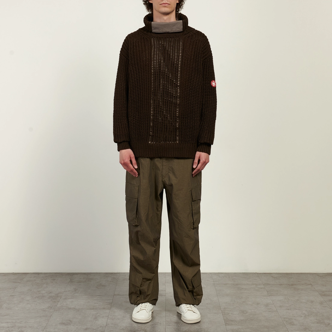 CAV EMPT Мужской свитер Twill Back Side Knit