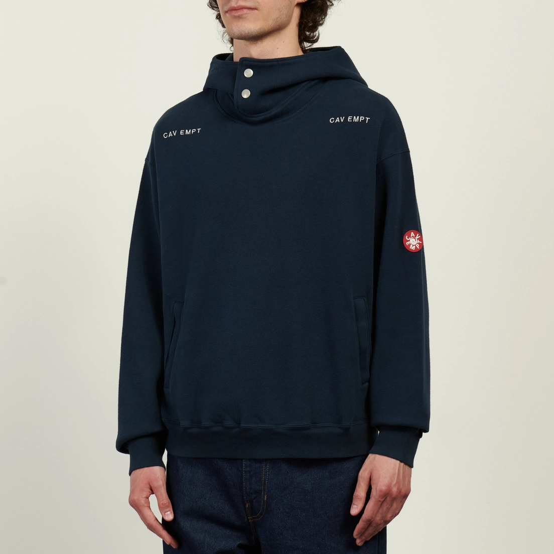 CAV EMPT Мужская толстовка Neck Snap Double Knit Hoodie