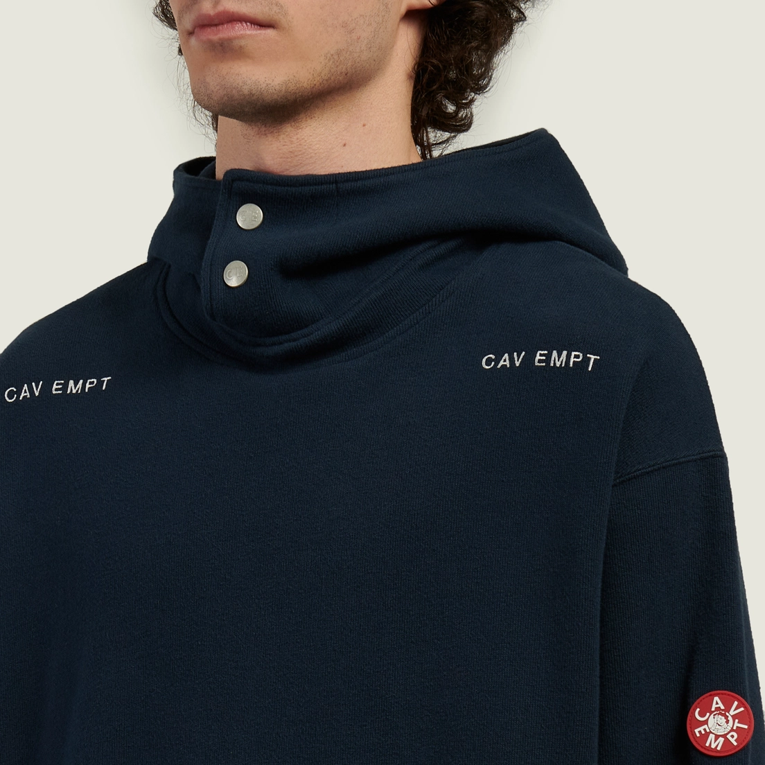 CAV EMPT Мужская толстовка Neck Snap Double Knit Hoodie