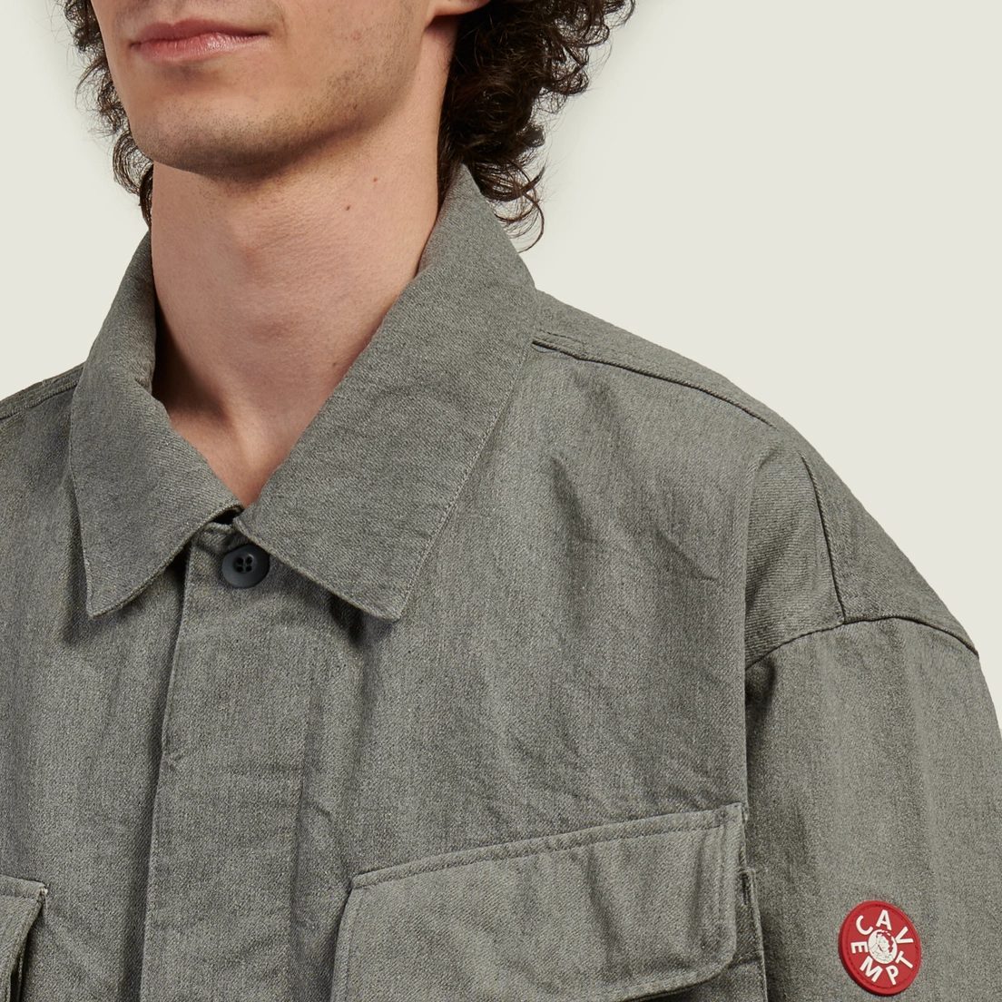 CAV EMPT Мужская куртка ветровка Ash Community Button