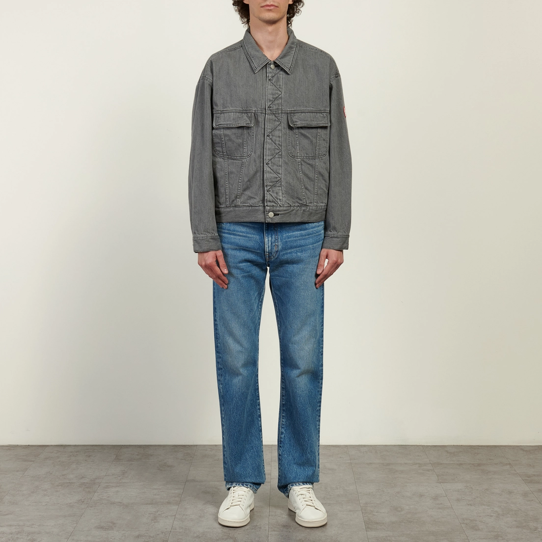 CAV EMPT Мужская джинсовая куртка Washed Black Denim Trucker