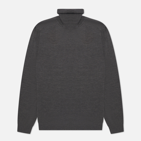 Мужской свитер Woolrich Fine Merinos Turtle Neck, цвет серый, размер S