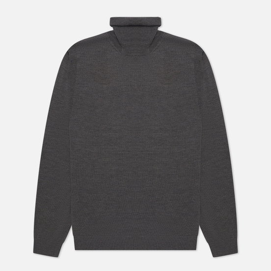 Мужской свитер Woolrich Fine Merinos Turtle Neck Medium Grey Melange