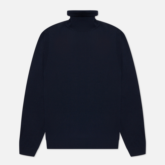 Мужской свитер Woolrich Fine Merinos Turtle Neck Melton Blue