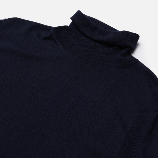 Мужской свитер Woolrich Fine Merinos Turtle Neck Melton Blue