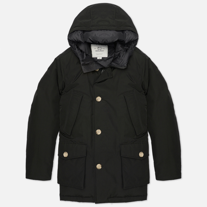 Мужская куртка парка Woolrich, цвет чёрный, размер XL