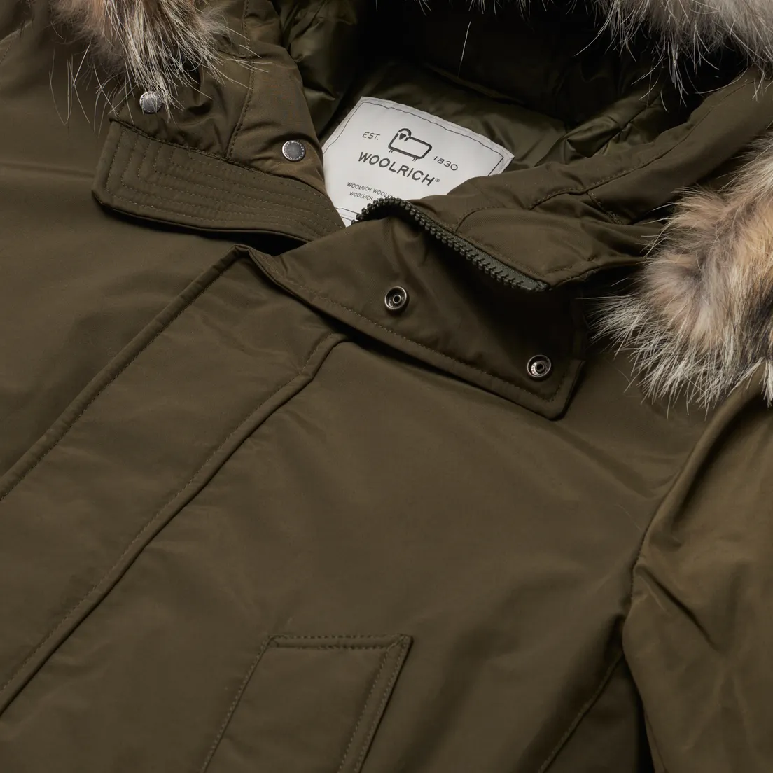 Woolrich Мужская куртка парка Polar High Collar Fur