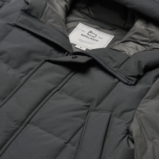 Мужская куртка парка Woolrich Blizzard Grey Shadow